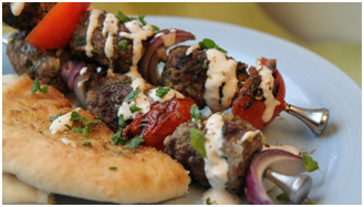 Israelsk lammekebab